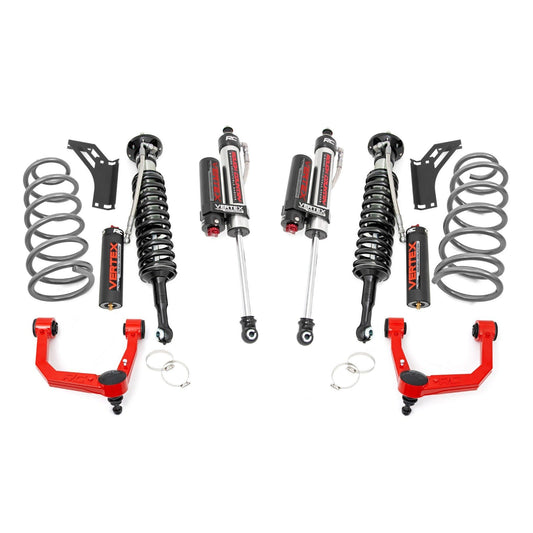 ROUGH COUNTRY 3 Inch Lift Kit | Upper Control Arms | RR Coils | Vertex | Toyota 4Runner (10-24) | 76650RED