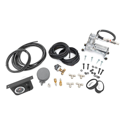 Rough Country Onboard Air Bag Compressor Kit w/Gauge I 10100