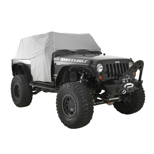Smittybilt Cab Cover Water Resistant w/Door Flaps Gray I 1068