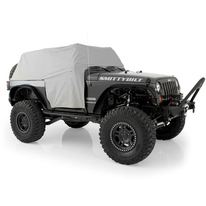 Smittybilt Cab Cover Water Resistant w/Door Flaps Gray I 1068