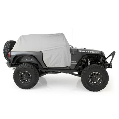 Smittybilt Cab Cover Water Resistant w/Door Flaps Gray I 1068