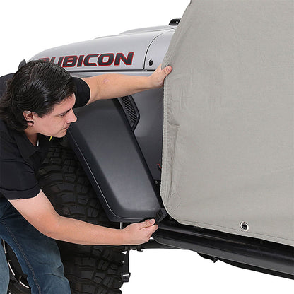 Smittybilt Cab Cover Water Resistant w/Door Flaps Gray I 1070