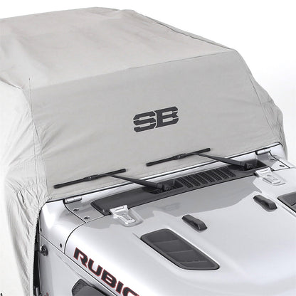 Smittybilt Cab Cover Water Resistant w/Door Flaps Gray I 1070