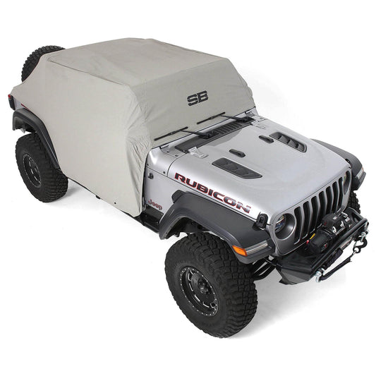 SMITTYBILT | JL Cab Cover Gray W/Door Flaps 2018-2020 Jeep Wrangler JL 4 Door Smittybilt |1071