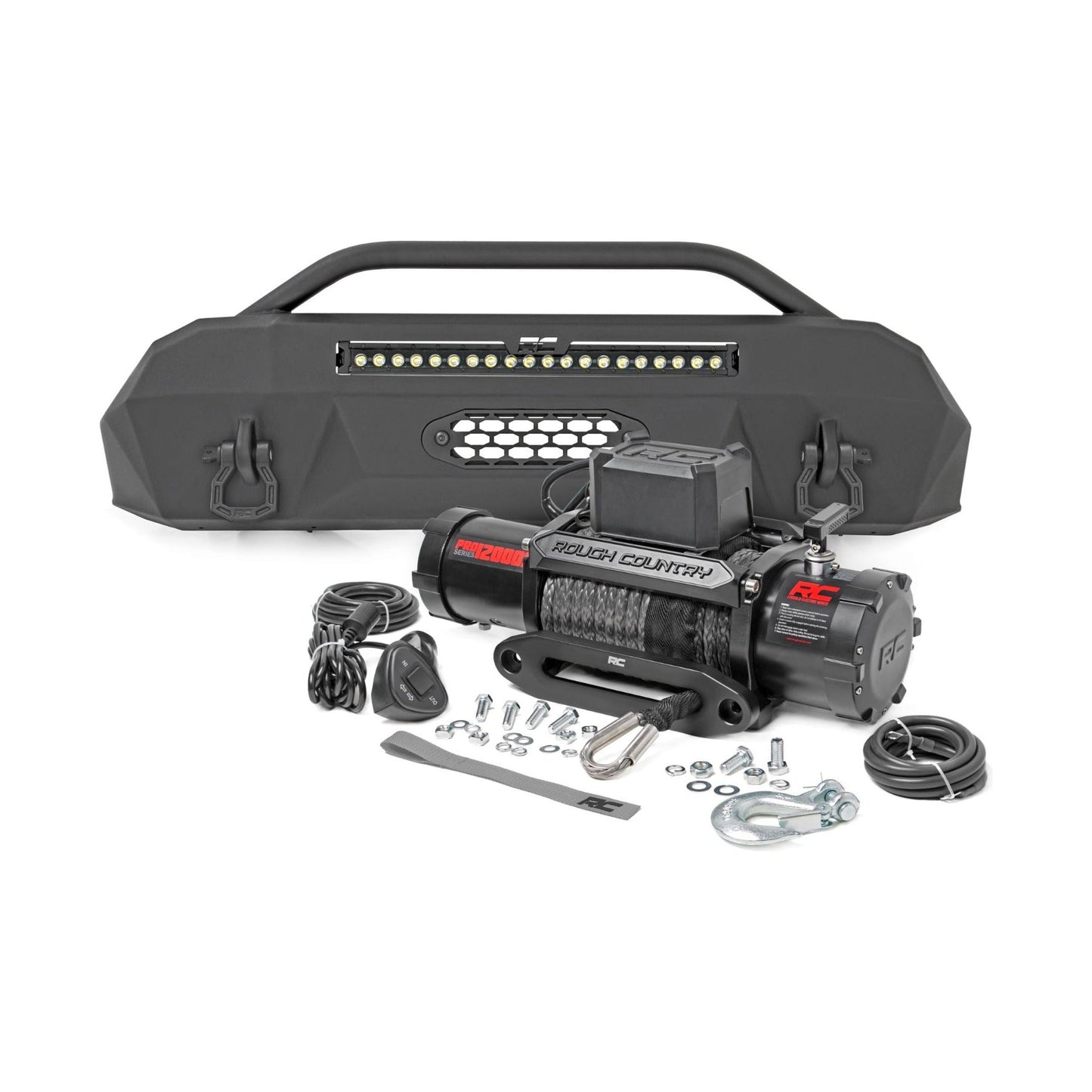 Rough Country Black Series Front Bumper I 10721