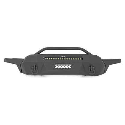 Rough Country Black Series w/ White DRL Front Bumper I 10725