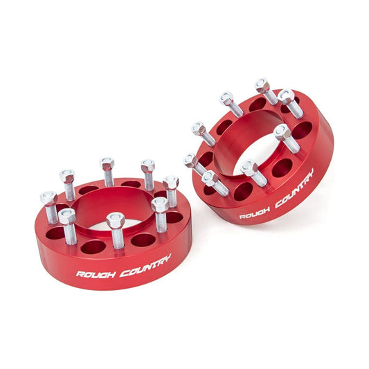 Rough Country Anodized Red 2 Inch Wheel Spacers I 1094ARED