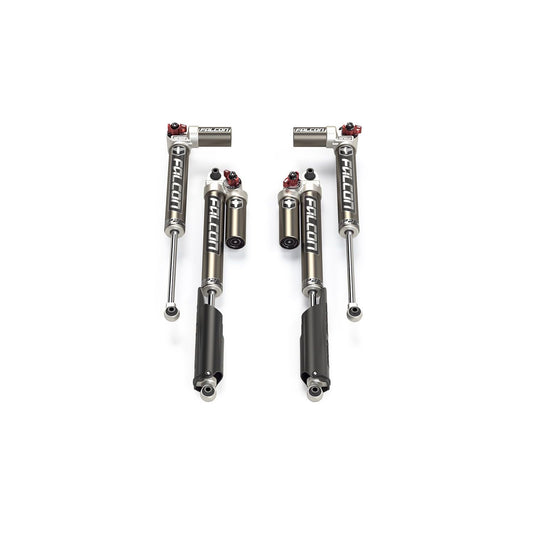 FALCON SHOCKS | 18-Up Jeep Wrangler JL EcoDiesel/4xe/392 4 Door SP2 3.3 Fast Adjust Piggyback Shock Kit 2-4.5 Inch Falcon Shocks | 11-02-33-400-202
