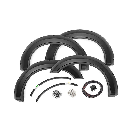 Rough Country Flat Black Pocket Fender Flares I F-F21111A