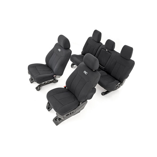 ROUGH COUNTRY Seat Covers | Front and Rear | Ford F-250/F-350 Super Duty 2WD/4WD (11-16) | 91055