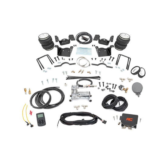 ROUGH COUNTRY Air Spring Kit w/compressor | Wireless Controller | 0-7.5" Lift | Chevy/GMC 2500HD/3500HD (11-19) | 10007WC