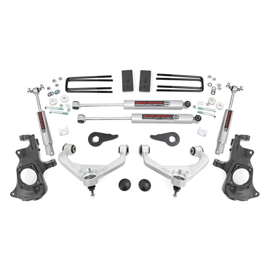 ROUGH COUNTRY 3.5 Inch Lift Kit | Knuckle | w/ Overloads | Chevy/GMC 2500HD/3500HD (11-19) | 97630