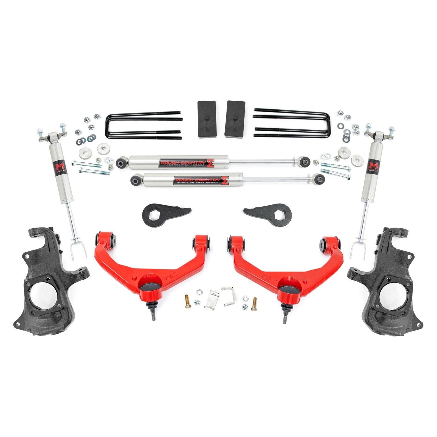 Rough Country M1 Monotube 3.5 Inch Lift Kit I 95740RED