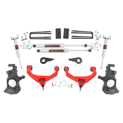 Rough Country M1 Monotube 3.5 Inch Lift Kit I 95740RED