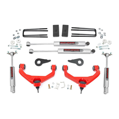 Rough Country M1 Monotube 3.5 Inch Lift Kit I 95940RED