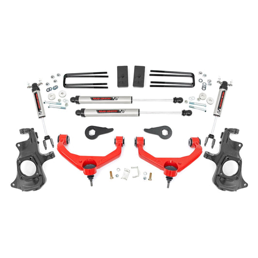 ROUGH COUNTRY 3.5 Inch Knuckle Lift Kit | V2 | Chevy/GMC 2500HD/3500HD (11-19) | 95770RED