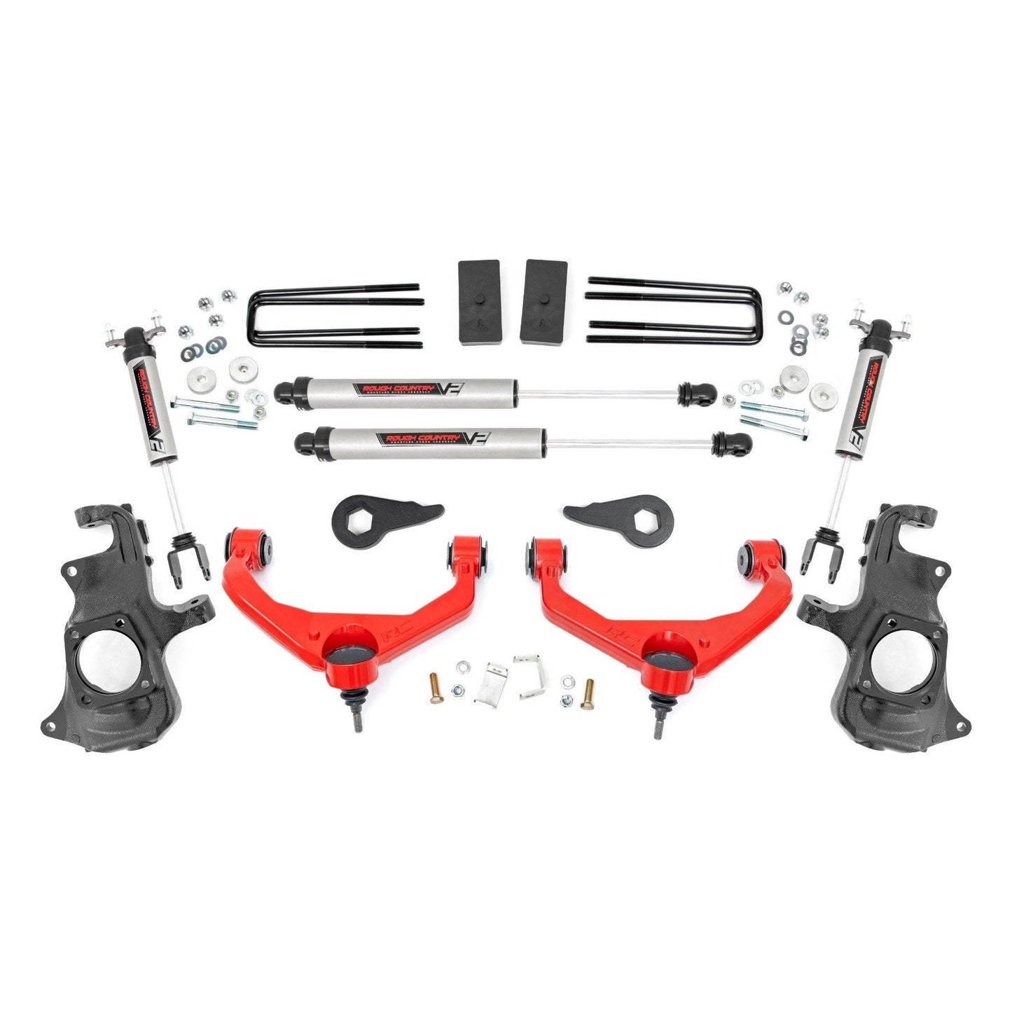 Rough Country V2 Monotube 3.5 Inch Lift Kit I 97670RED