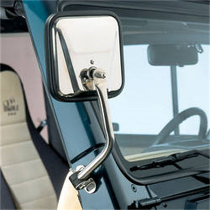 RUGGED RIDGE | 11001.08 | Mirror Kit, Cj Style, Black, 97-06 Wrangler