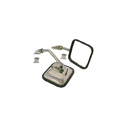 RUGGED RIDGE | 11005.01 | Side Mirror Pair, Stainless, 55-86 Cj
