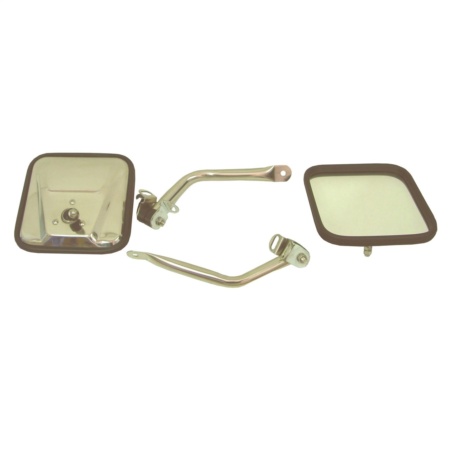 RUGGED RIDGE | 11005.07 | Mirror Kit, Cj Style, Stainless, 97-06 Wrangler