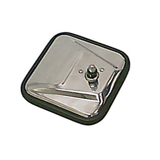 RUGGED RIDGE | 11006.02 | Square Mirror Head,Stainless,58-86 Cj With Convex Mirror Glass For Passenger Sid