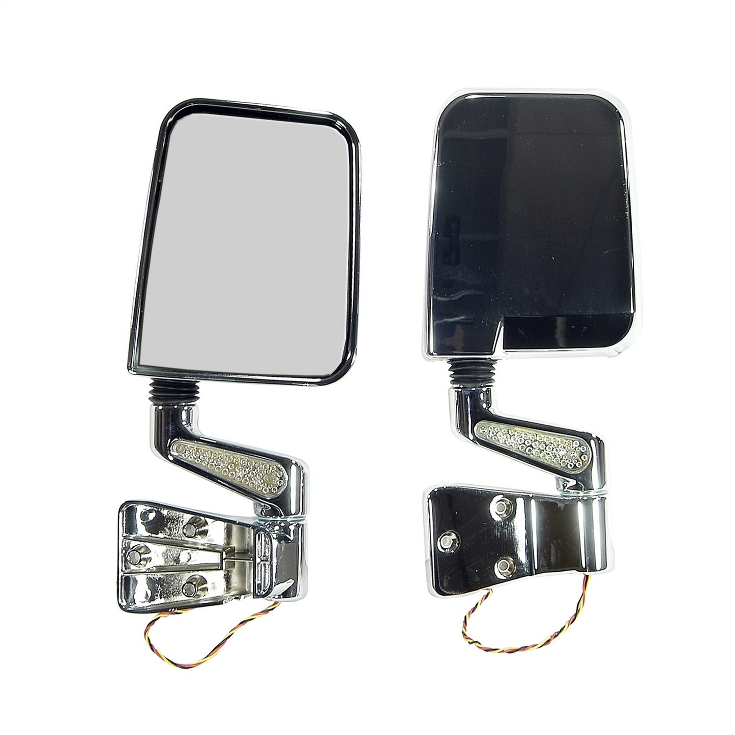 RUGGED RIDGE | 11016.01 | Led Mirror Pair, Chrome, 87-02 Wrangler