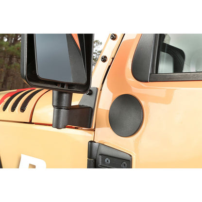 RUGGED RIDGE | 11025.07 | 07-15 Wrangler Mirror Relocation Brackets, Textured Black
