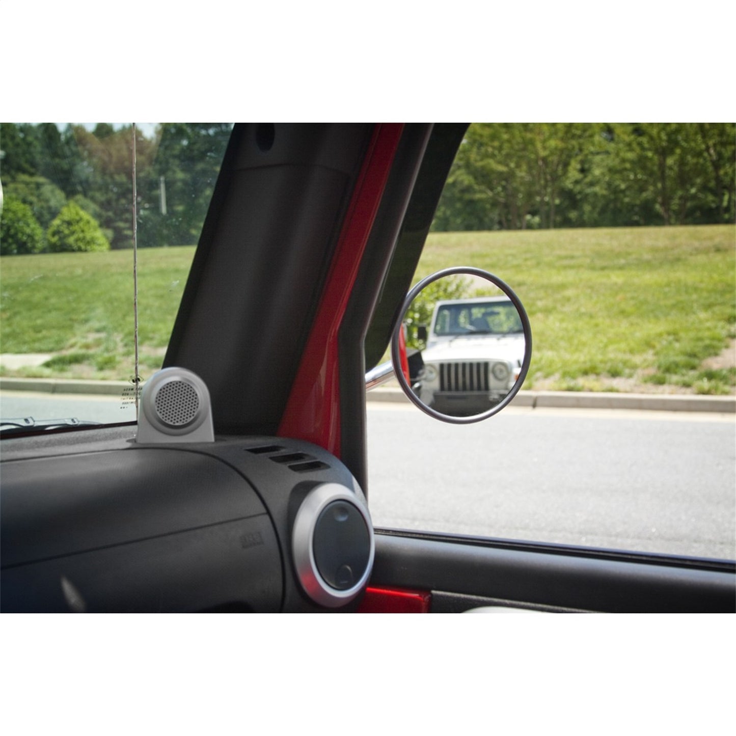 RUGGED RIDGE | 11025.1 | Quick Release Mirror Relocation Kit,Black,97-16 Jeep Wrangler