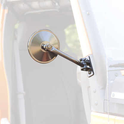 RUGGED RIDGE | 11025.11 | Quick Release Mirror Relo Kit(Ea),Black,97-16 Jeep Wrangler