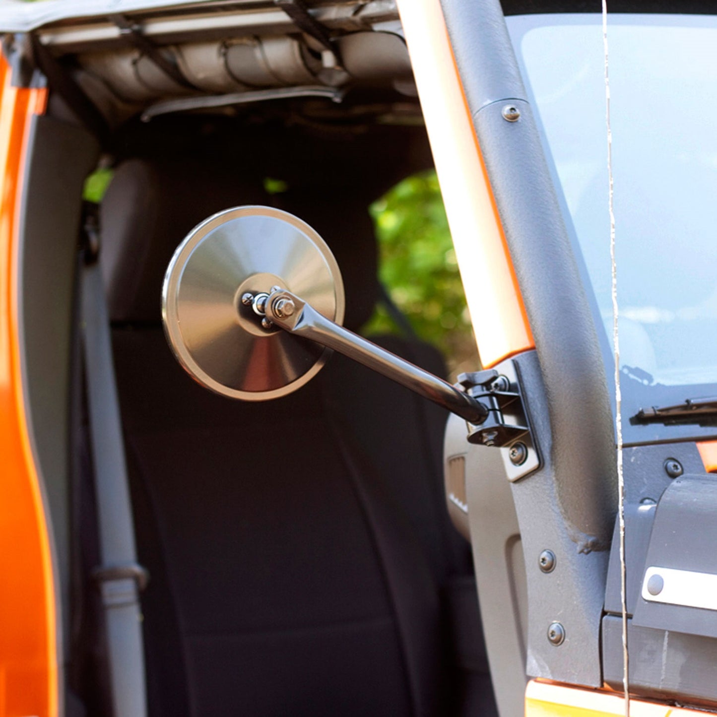 RUGGED RIDGE | 11025.11 | Quick Release Mirror Relo Kit(Ea),Black,97-16 Jeep Wrangler