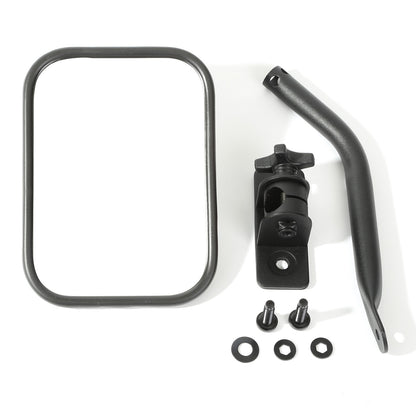 RUGGED RIDGE | 11025.14 | 97-15 Wrangler Quick Release Mirror Textured Black, Rectangular