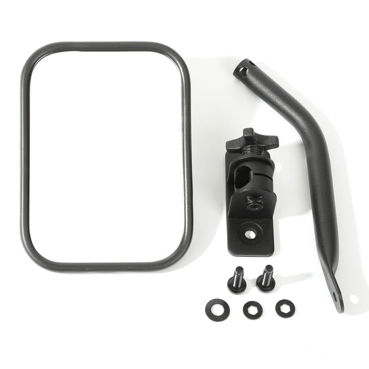 RUGGED RIDGE | 11025.14 | 97-15 Wrangler Quick Release Mirror Textured Black, Rectangular