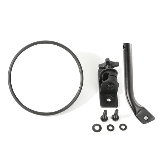 RUGGED RIDGE | 11025.19 | Stubby Trail Mirror, Round, Txt Blk; 97-17 Tj/Jk