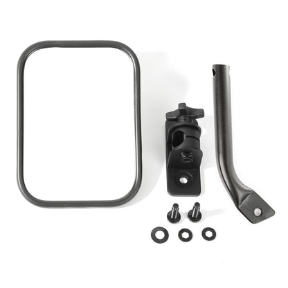 RUGGED RIDGE | 11025.2 | Stubby Trail Mirror, Rect., Txt Blk; 97-17 Tj/Jk