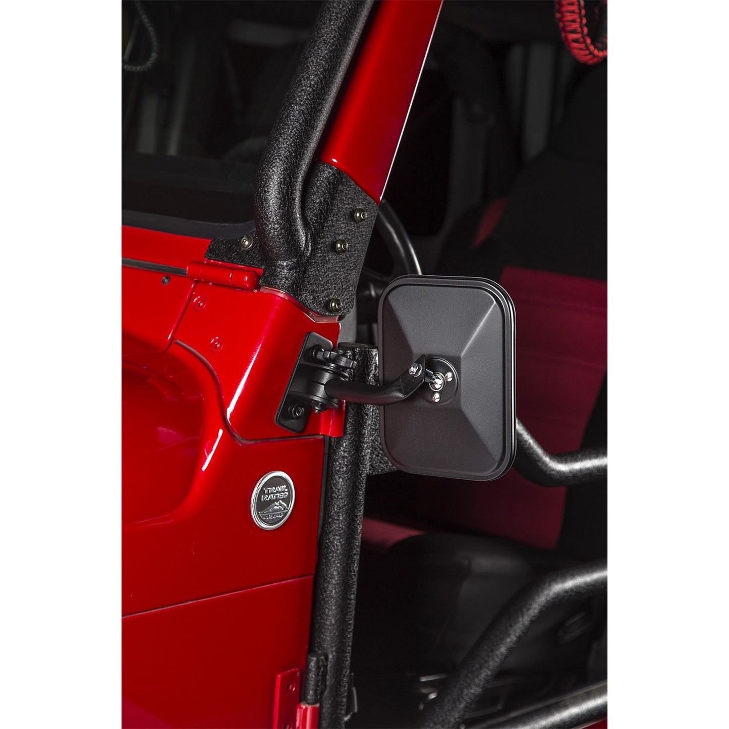 RUGGED RIDGE | 11025.2 | Stubby Trail Mirror, Rect., Txt Blk; 97-17 Tj/Jk