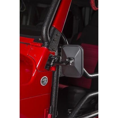 RUGGED RIDGE | 11025.2 | Stubby Trail Mirror, Rect., Txt Blk; 97-17 Tj/Jk