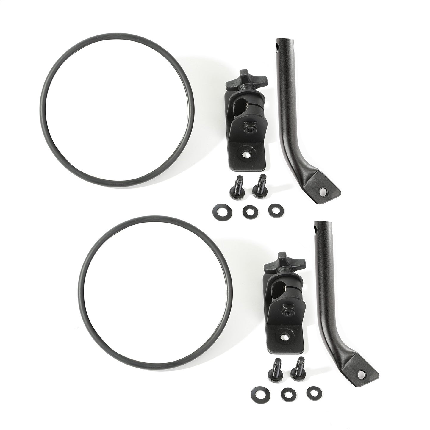 RUGGED RIDGE | 11025.21 | Stubby Trail Mirror, Rnd Pr, Txt Blk; 97-17 Tj/Jk