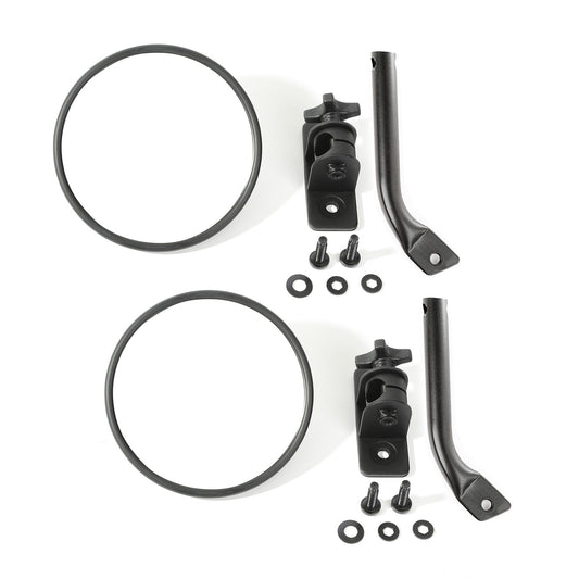 RUGGED RIDGE | 11025.21 | Stubby Trail Mirror, Rnd Pr, Txt Blk; 97-17 Tj/Jk