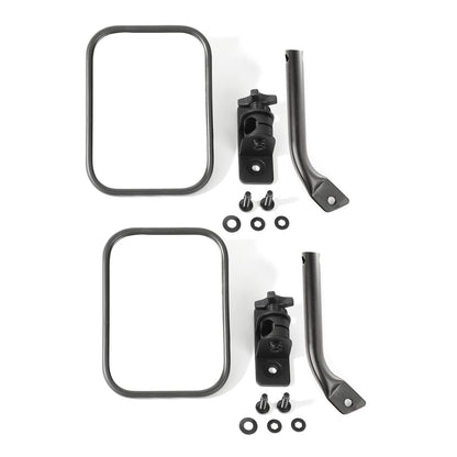 RUGGED RIDGE | 11025.22 | Stubby Trail Mirror, Rect.Pr, Txt Blk; 97-17 Tj/Jk
