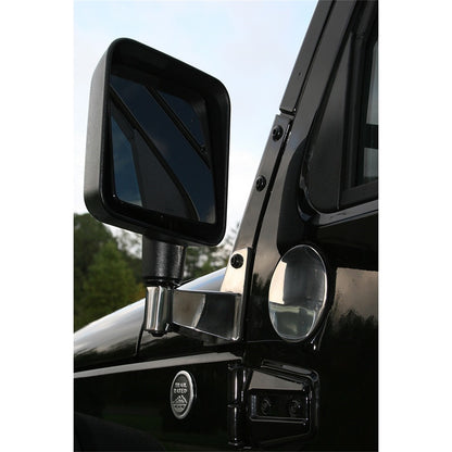 RUGGED RIDGE | 11026.04 | Door Mirror Relocation Brackets,Pair,Stainless Steel, 07-16 Jk Wrangler