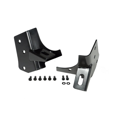 RUGGED RIDGE | 11027.02 | Windshield Hinge Light Bracket Pair, Black, 97-06 Wrangler