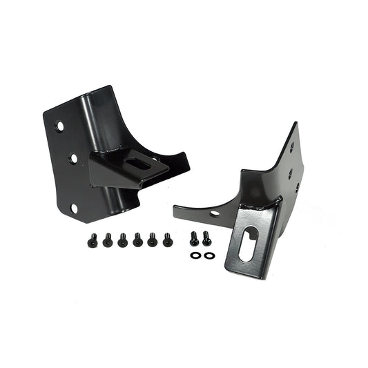 RUGGED RIDGE | 11027.02 | Windshield Hinge Light Bracket Pair, Black, 97-06 Wrangler