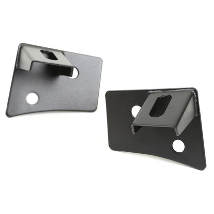 RUGGED RIDGE | 11027.04 | Windshield Aux Light Brackets, Text. Blk, 07-15 Jk