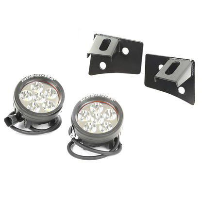 RUGGED RIDGE | 11027.11 | 07-16 Wrangler Windshield Bracket Led Light Kit,Round