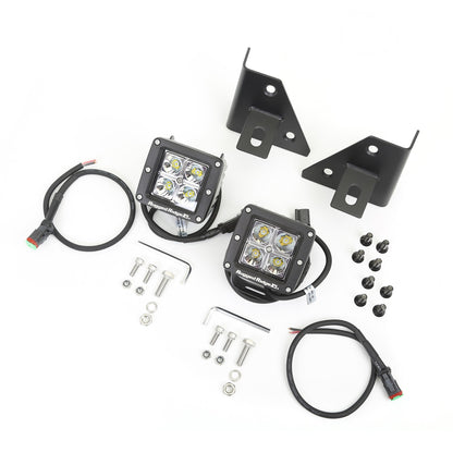 RUGGED RIDGE | 11027.12 | 76-95 Cj & Wrangler Windshield Bracket Led Kit Square