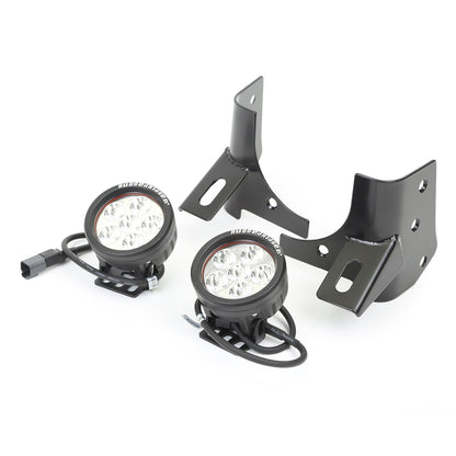 RUGGED RIDGE | 11027.13 | 97-06 Wrangler Windshield Bracket Led Kit Round