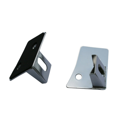 RUGGED RIDGE | 11028.03 | Windshield Mount Light Bracket Pair Stainless Jk Wrangler 07-16