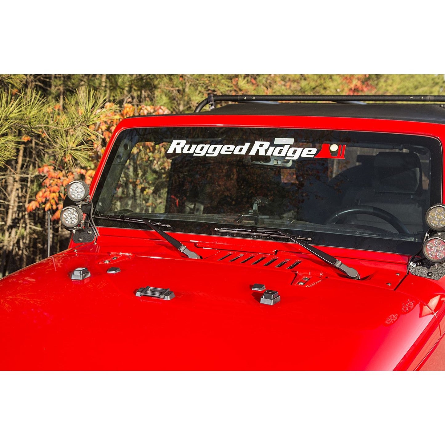 RUGGED RIDGE | 11101.08 | Elite Hood Dressup Kit; 97-17 Wrangler
