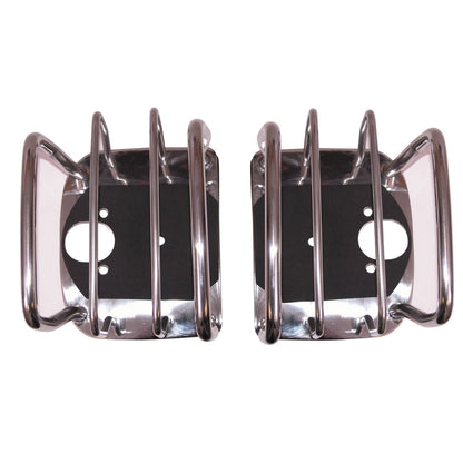 RUGGED RIDGE | 11103.02 | Euro Tail Light Guard, Pair, Stainless, 76-06 Cj/Wrangler