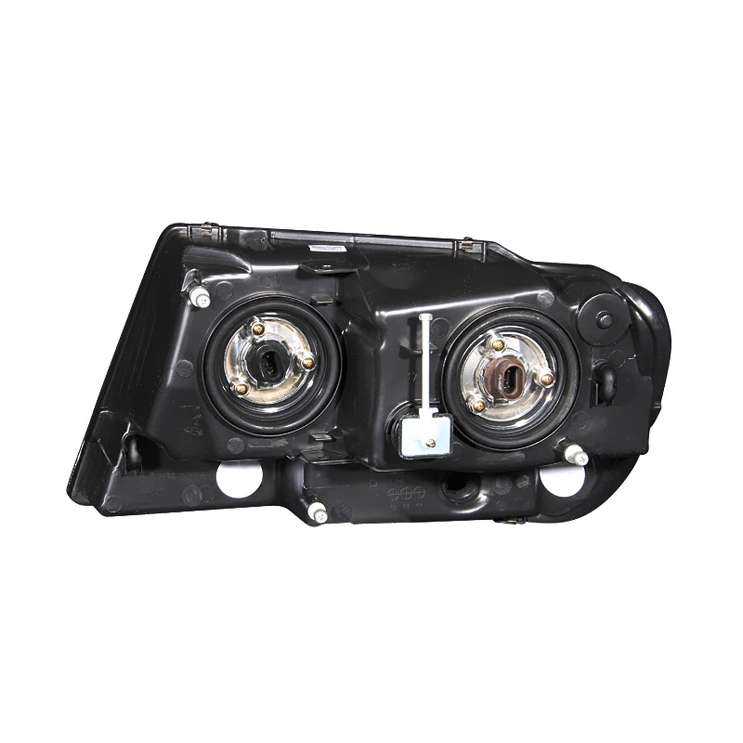 Anzo USA | Crystal Headlight Set Clear Lens Black Housing Pair | Fits Grand Cherokee | 111042